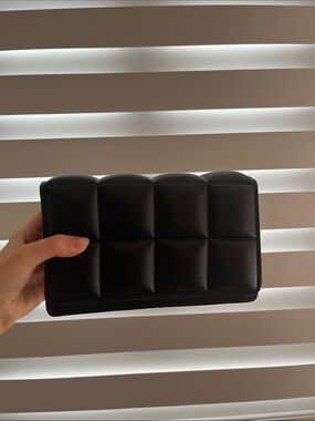 Quilted Black Clutch Purse